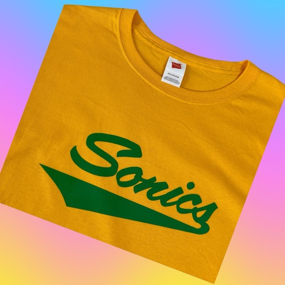 Vintage 70s Seattle Sonics Logo T-shirt XL - Picture 2 of 9